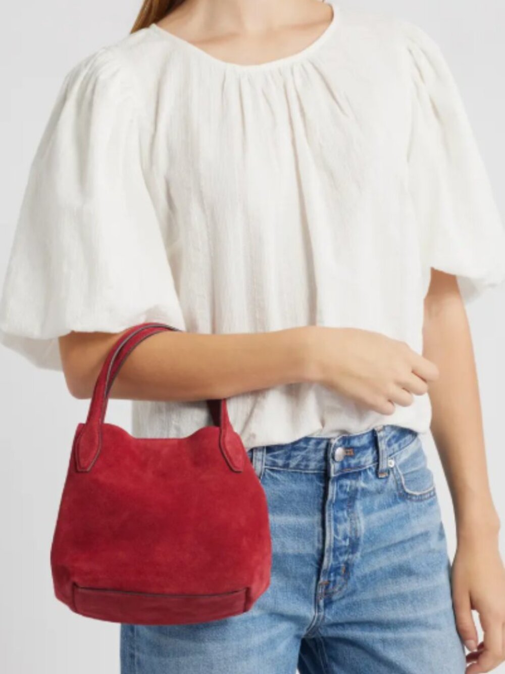 Madewell The Mini Suede Shopper Tote (Nordstrom Exclusive)